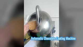 Automatic Chocolate Coating Machine Testing Video | Chocolate Covered Nuts & Candy Production