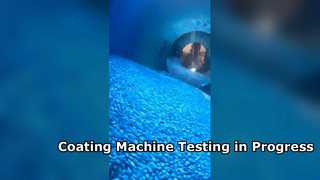 Pharmaceutical Tablet Coating Machine In Operation